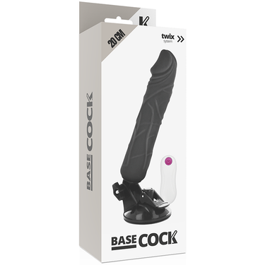 Dildo Vibrante Realistico BASECOCK con Telecomando e Base Ventosa
